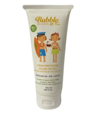 Crema Protezione Solare SPF 50+con filtri fisici Bubble&Co