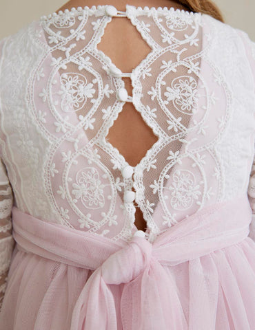 Abito tulle combined bambina