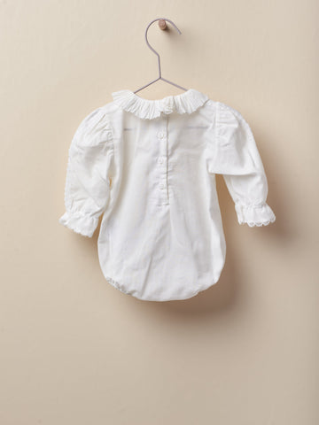 Body camicia bianco bambina