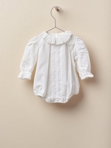 Body camicia bianco bambina