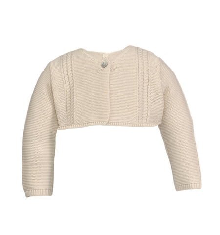 Cardigan bolero elegante bambina in cotone organico