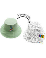 Cappello Estivo Reversibile da colorare con pennarelli